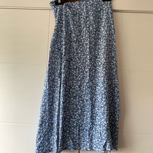 SHEIN Floral Skirt with Side Slit